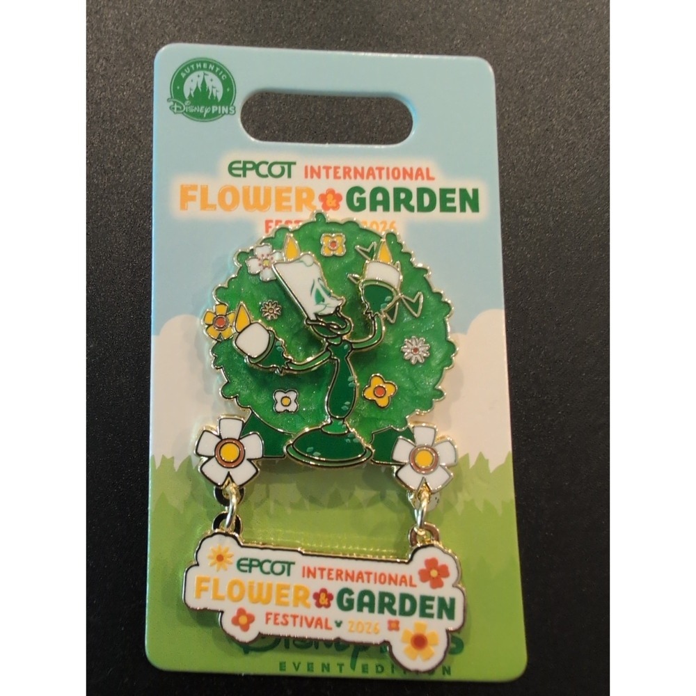 Disney Epcot Flower And Garden 2026 Lumiere Topiary Dangle LE 4000 New